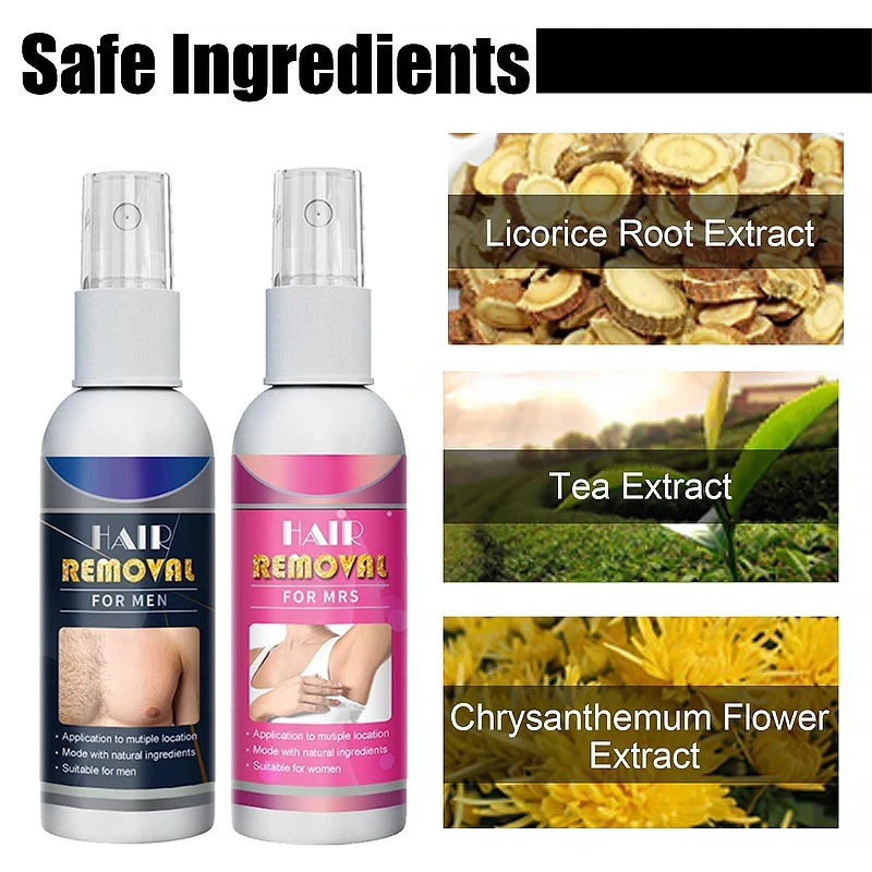 Semi-permanent Hair Removal Spray - Painless & Effective