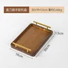 Brown small size with handle, 35.5*24*2 cm
