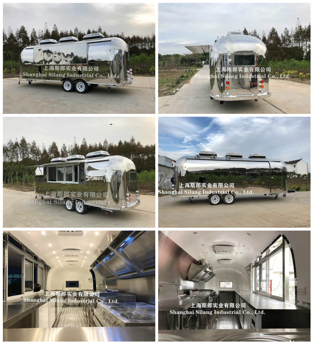 Pizza Trailer Vintage Mobile Kitchen Restaurant Hot Dog Vending Cart Beer Bar Airstream Food Truck details