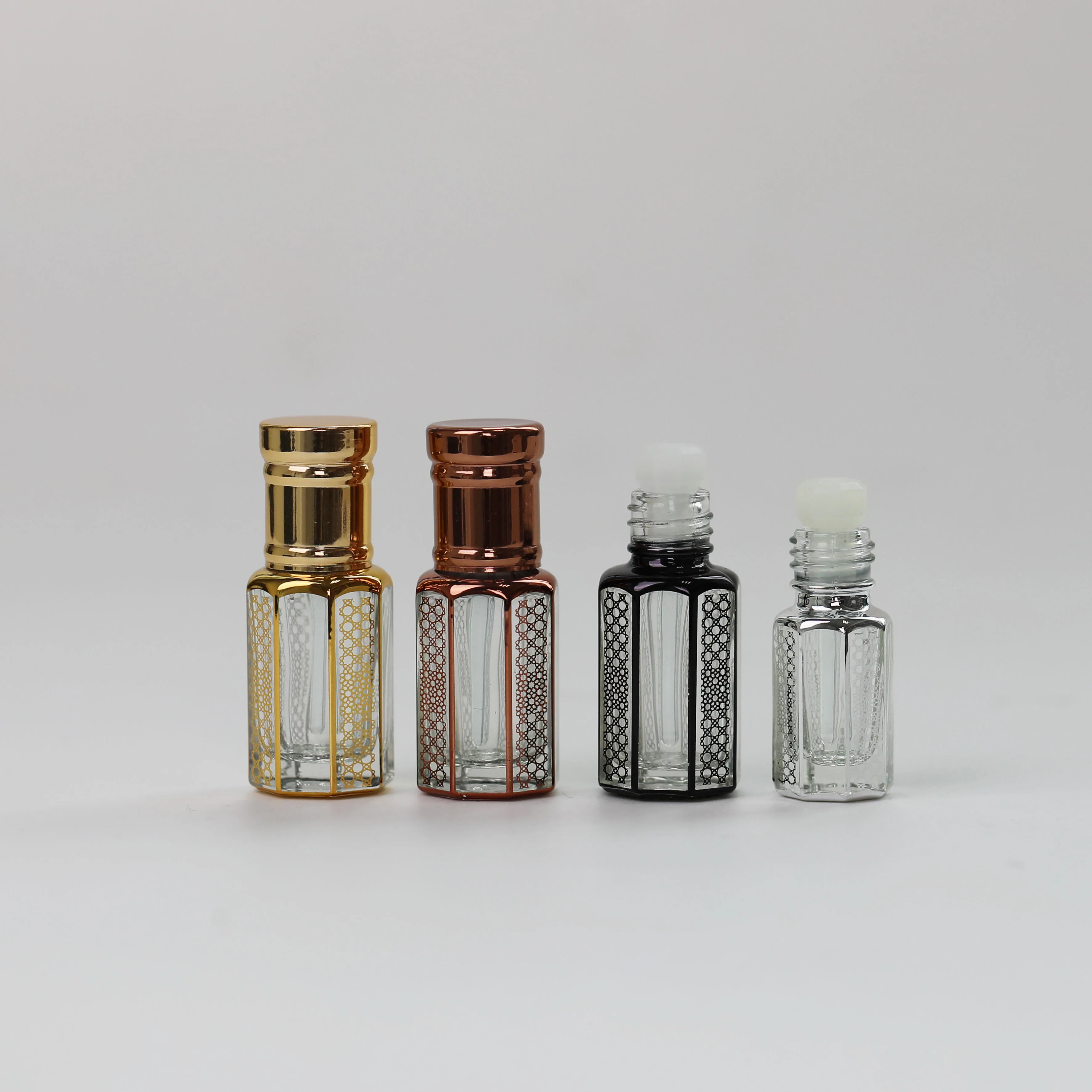 12ml Oil Attar Perfume Bottles Glass Empty 3ml Options