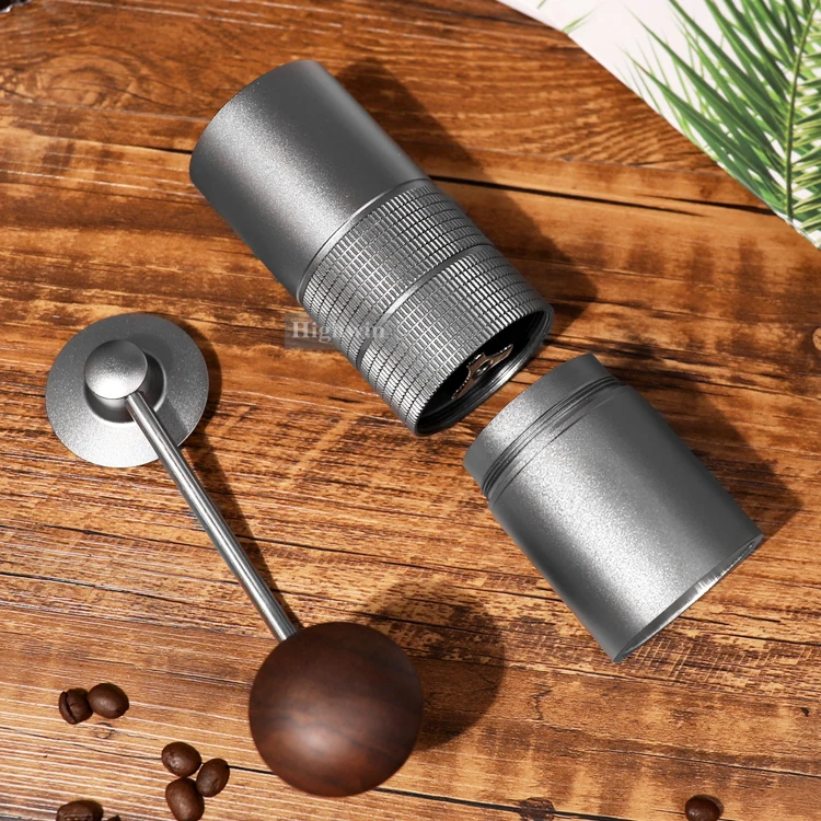 HIGHWIN Internal Adjustable Setting CNC Stainless Steel Conical Burr Manual Coffee Grinder