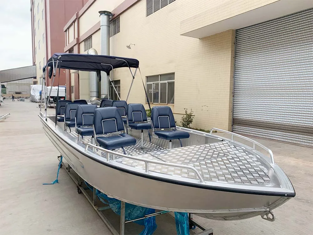 Kinocean Speed Jet 1.7M Aluminium Passenger Boat Luxury Centre Console Fishing Pleasure Yacht Landing Craft with Luxury Features