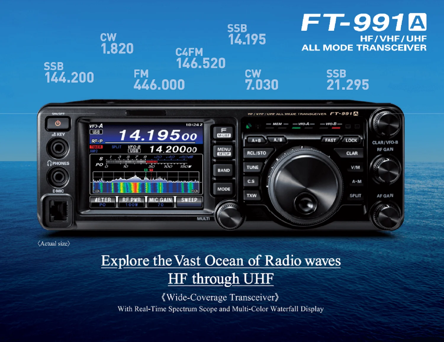 Yaesu FT-991 Dual Band HF/VHF/UHF Ham Radio Transceiver