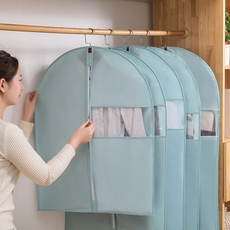 Customizable Non-Woven Dust Cover Foldable Travel-friendly Garment Bag for Personalised Fashion Dress Suit Clothes Protector