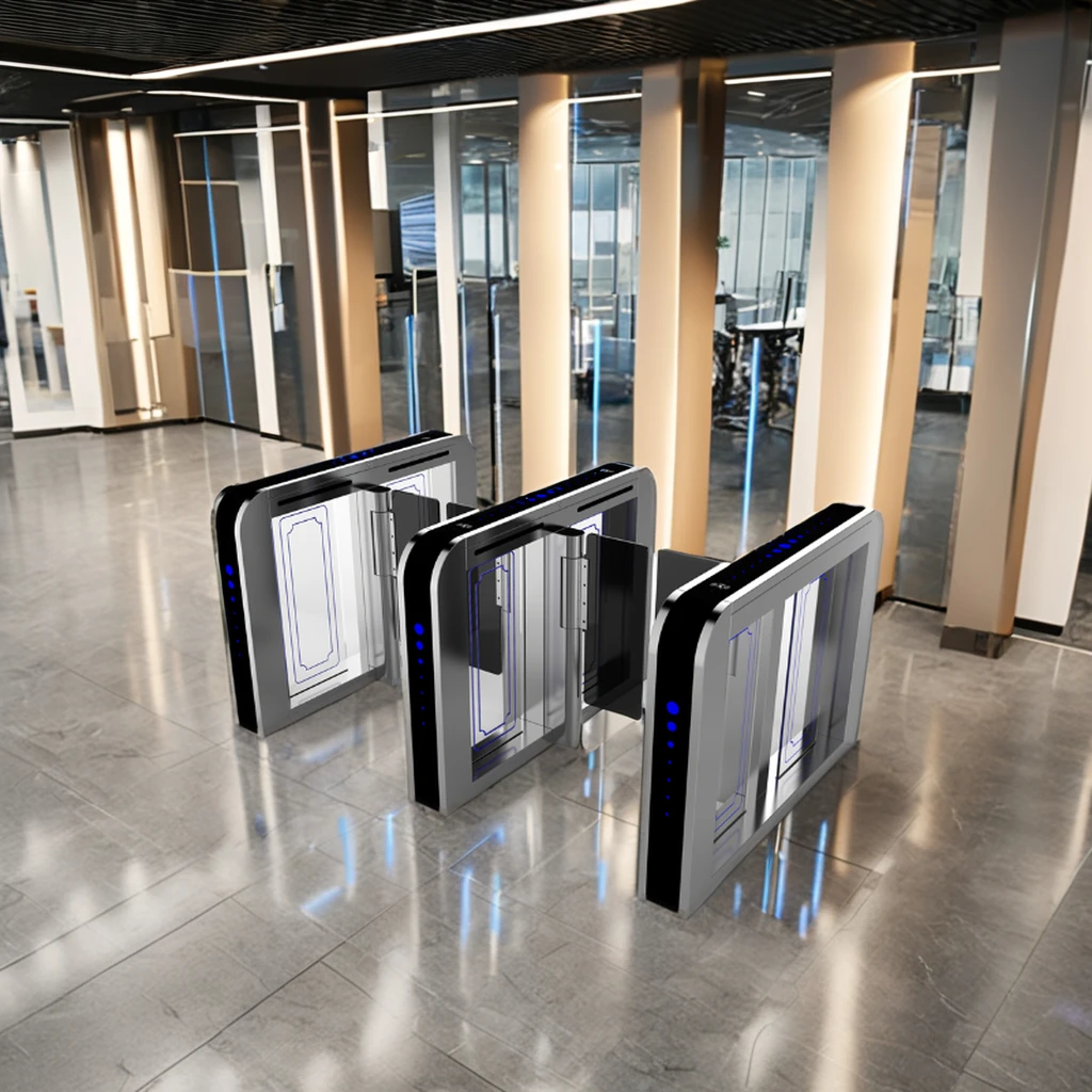 Versus Security Automatic Subway Turnstile Gate Baffle Swing Gate Turnstile Face Recognition Finger High Speed Swing Turnstile