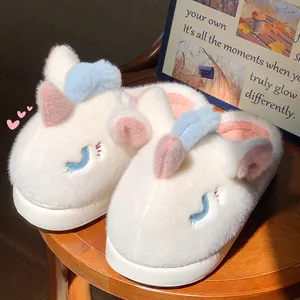 Wholesale Womens Winter Home Slippers Cute Animal Pattern Warm and Non-slip