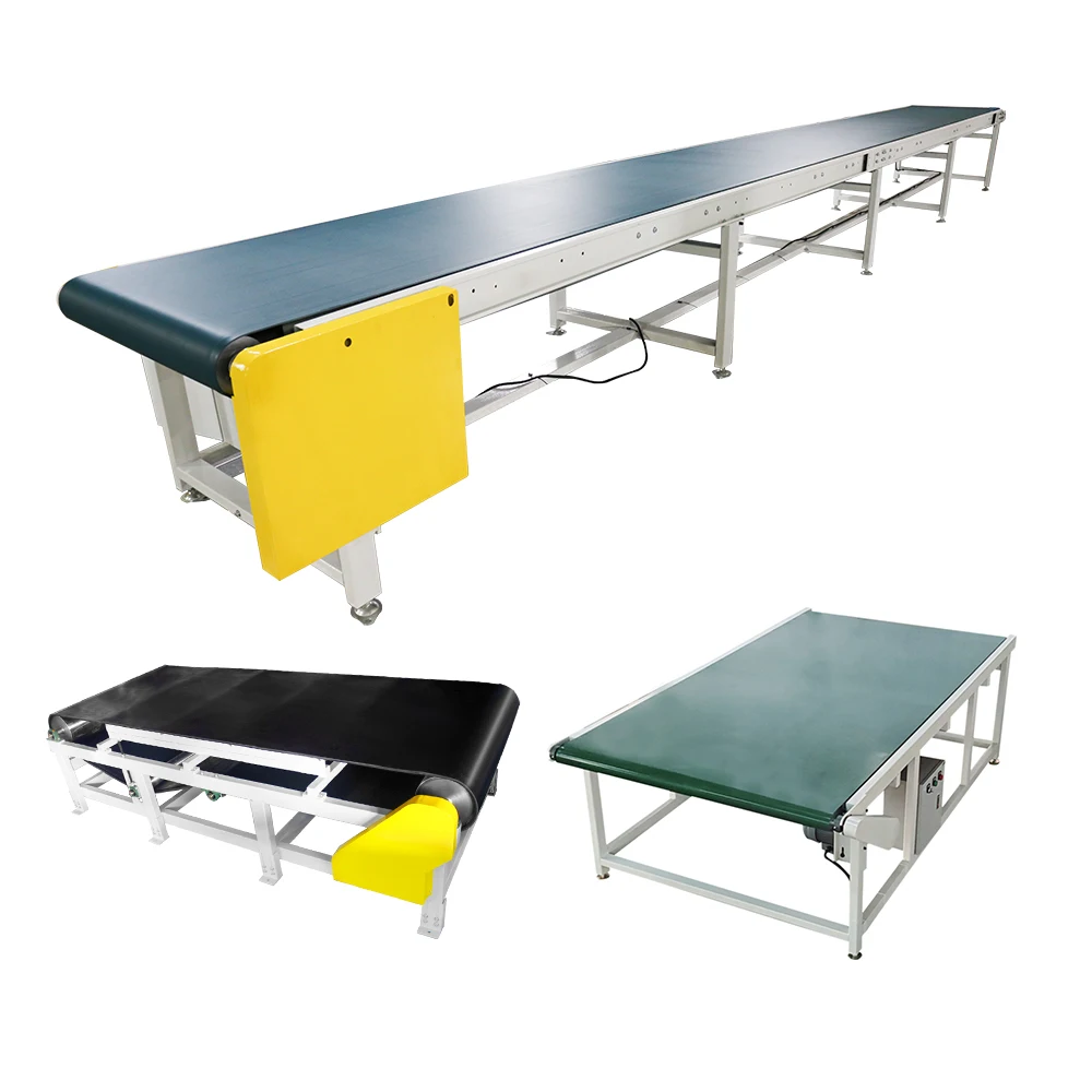 Hongrui Attached Independent Working Tables Type Belt Conveyor Assemble Line For Electronics