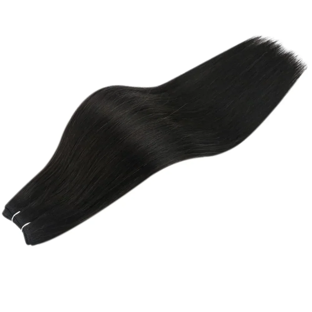 LaaVoo Virgin Weft Human Hair Extension 100% Real Human Hair 12 Months High Quality Sew in Bundles_voghion.com