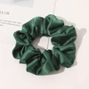 12-Scrunchie effetto seta-Verde scuro