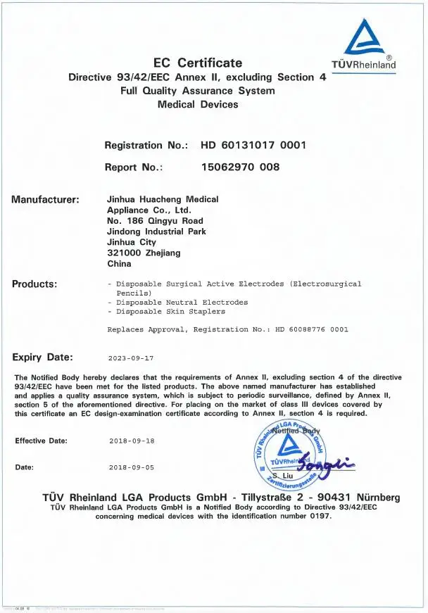 High Frequency Bipolar Grounding Pad Electrosurgical Cautery Unit