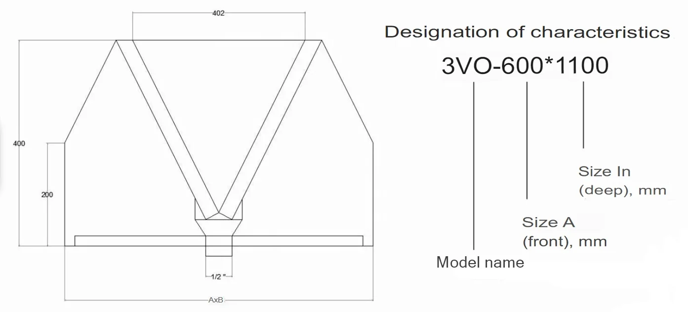 Exhaust Hood With Grease Trap For Ventilation System/ Hvac Commercial