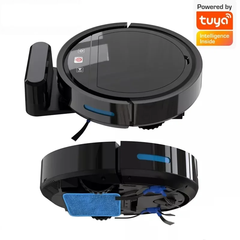Auto Charge Tuya Smart Robot Vacuum Cleaner Floor Cleaning Sweeper Wifi APP Voice Control Works With Alexa Google Assistant