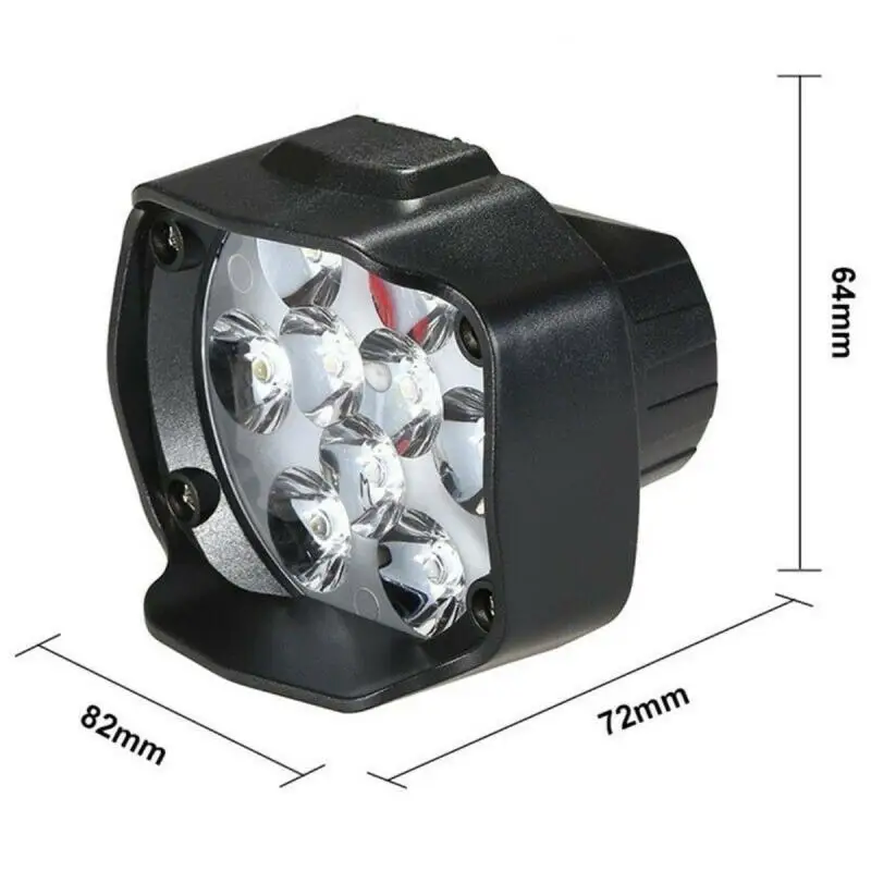 Мотоциклетные фары с 9 светодиодными лампами 15 Вт DC12V супер яркие противотуманные лампы Белый свет работы 1500LM 6500K белый вождения точечные светильники