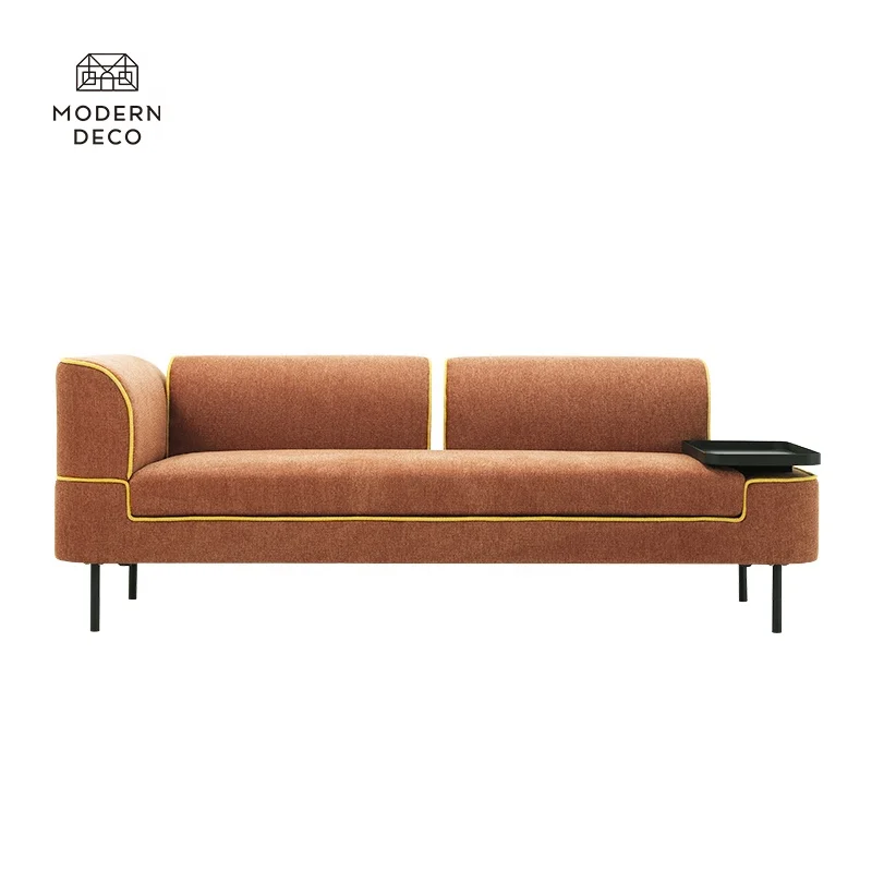Sofa with Removable Adjustable Armrest Backrest and Attached Table Modern Furniture Sofa Living Fabric Soffa