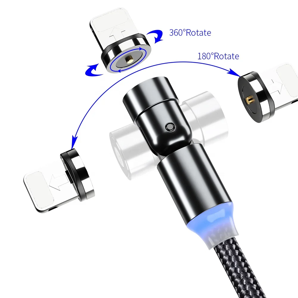 WIK-YT 540 нейлон магнит зарядка через USB Магнитный зарядный кабель шнур