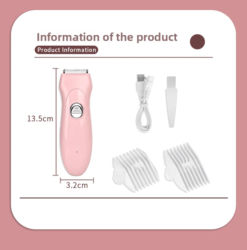 Portable Cordless Pubic & Body Hair Trimmer Groomer