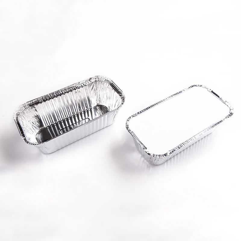 CA57 Penggunaan Rumah Tangga Supermarket Dapur Kemasan Makanan 1400ml Loyang Aluminium Foil Silver untuk Makanan Jadi Baking
