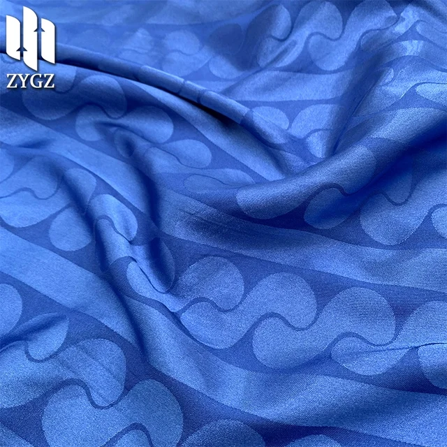 New Design Hot Sell Polyester Spandex Pajama Women Clothing Dress Blouse Silk Satin Jacquard Fabric Wholesale