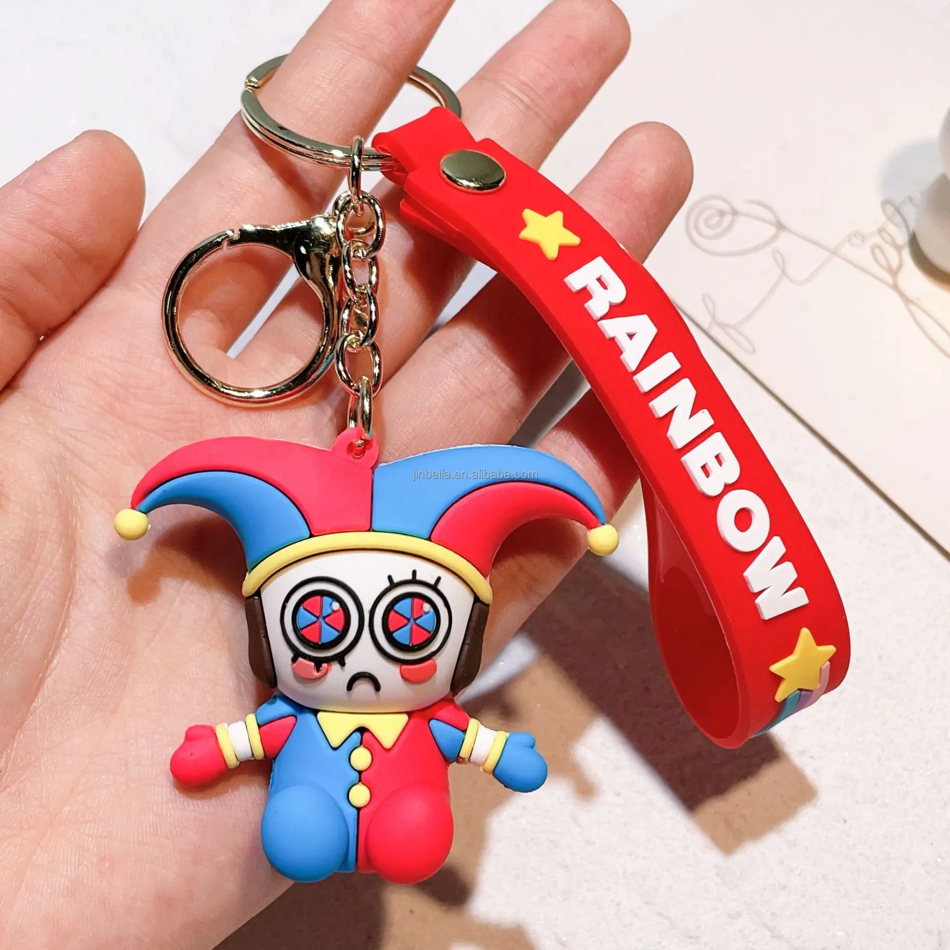 12 Designs The Amazing Digital Circus Rubber Peluchestoy Keychain ...