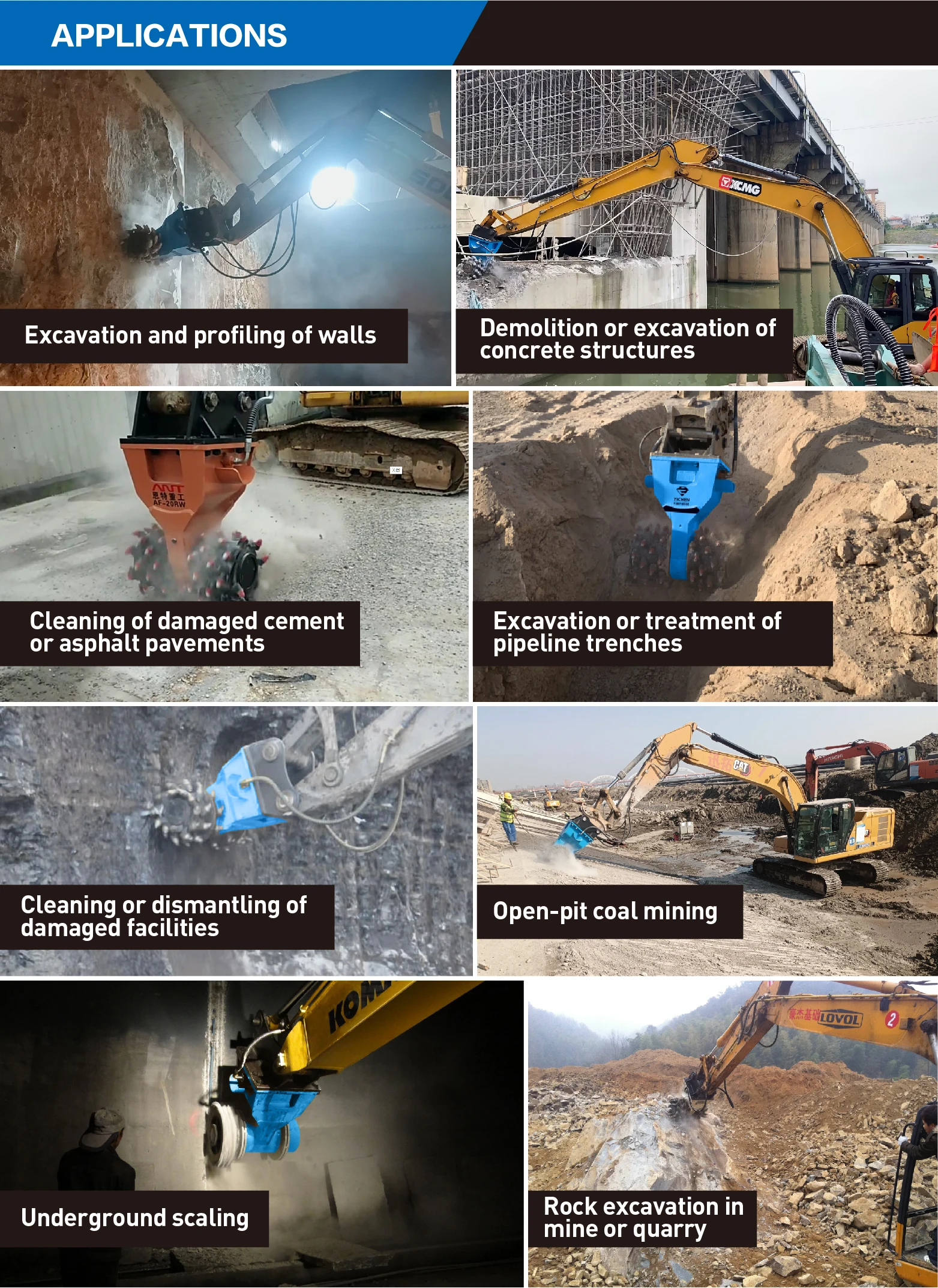 YF-15RW Innovation Anti-Acid High-tech Low Noise Mining Hydraulic Brush Cutter Hydraulic Rotsry Cutter for Excavator supplier