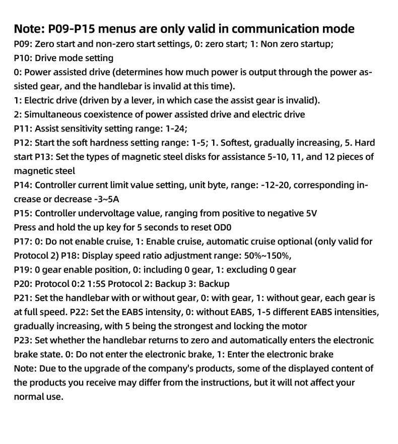 OUXI Electric V20 Pro M6C 20-Inch Fat E Scooter Parts V20/V20 Pro LCD Display Meter 24V-60V USB Panel Screen for Electric Bike