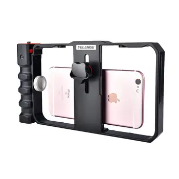 YELANGU PC200 Live Broadcast Smartphone Video Rig with LED Light and Microphone detail image