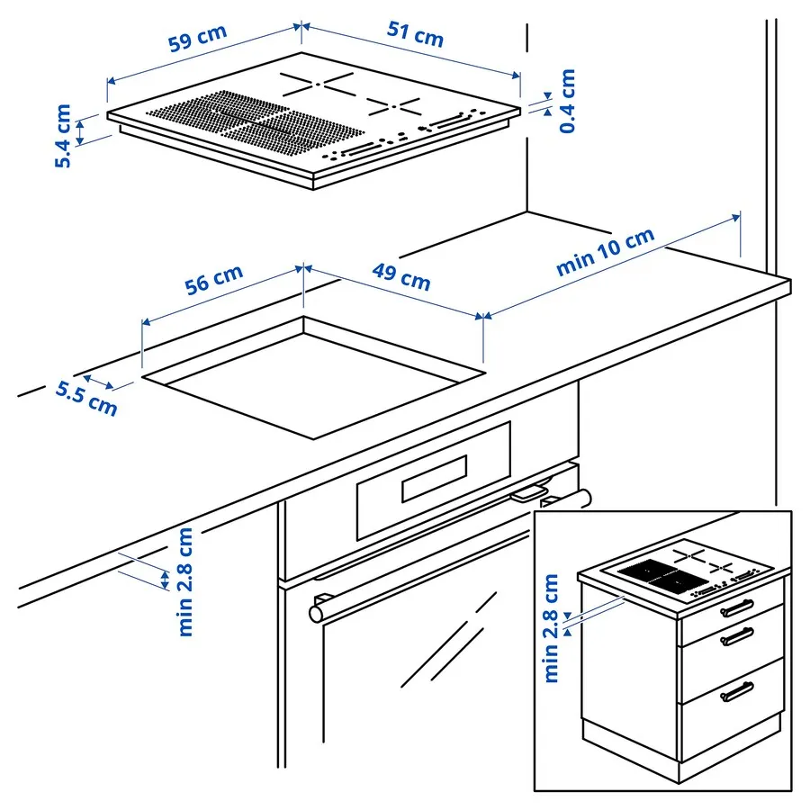 Microcrystalite Glass Built in 4 Four New Cooking Zone Booster Induction Hobs Cooker Cooktop Cookstove CE CB KC ERP EMC