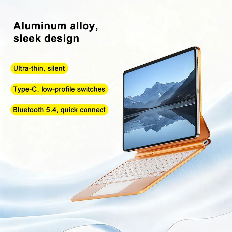 US Layout Wireless Keyboard Case with Trackpad for iPad Pro 12.9