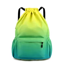 Promotional drawstring backpack travel back pack knapsack packsack custom