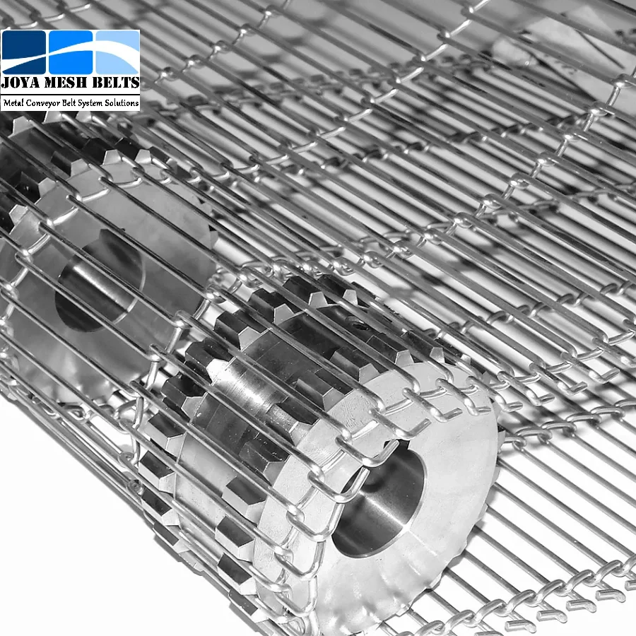Light Structure Flex Ladder Wire Mesh Conveyor Belt for Conveying, Drying, Draining and Processing of Food, Meat, Candy Making
