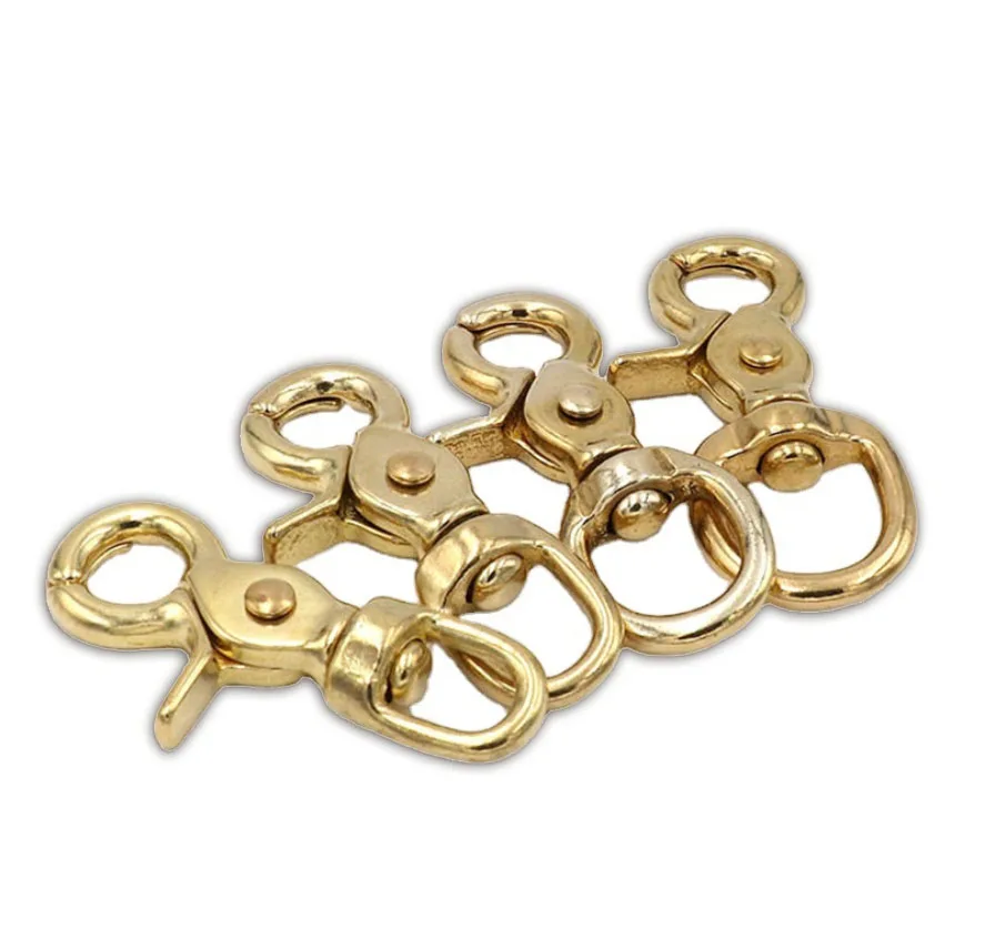 BT-Z005 Handbag Lobster Clasps Clips Straps High Polish Outdoor Activity Solid Brass Hook Snap Trigger Hook Pet Carabiner
