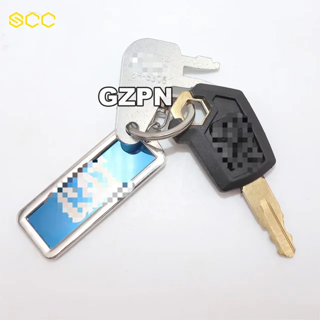 Wholesale Chinese made high quality CAT Excavator Ignition Key chain 5P8500 8H-5306 caterpillar keys cat key