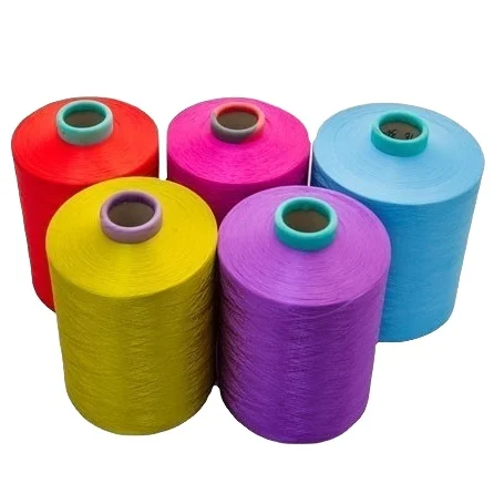 China manufacturer 150D 144F 100%Polyester Material Polyester DTY Yarn