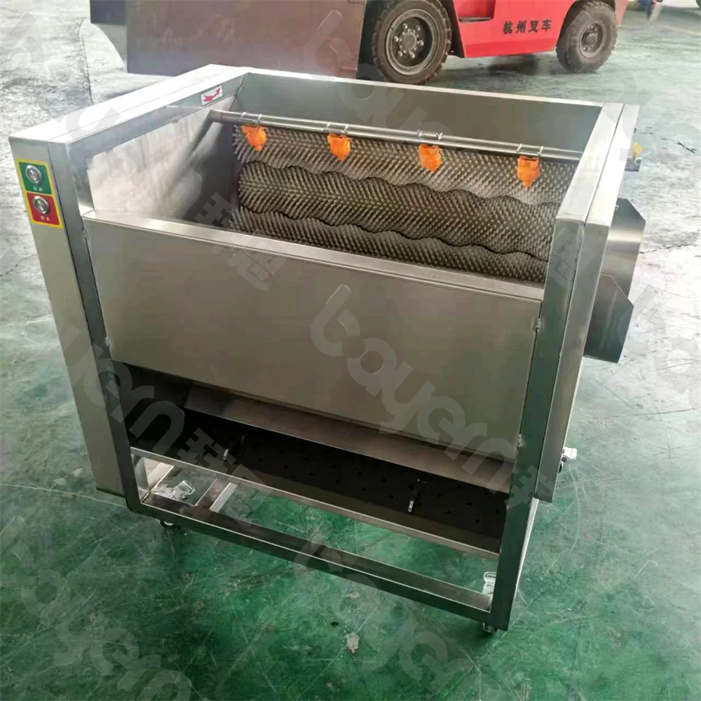 Machine Peeling and Washing Potato Cassava Sweet Potato Carrot Beet Skin Brush Wash Peeler Machine for Peeling Potatoes Cassava