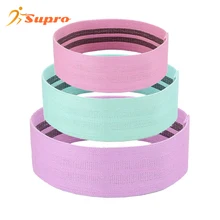 Supro Manufacture Fitness Equipment hip band adjustable booty bands for women glutes