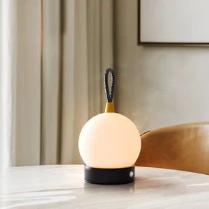 2026 Led Rechargeable Battery Hotel Night Desk Lamp Alarm Clock Home Decor Lighting Table Light Lamp Portable Touch Lamp