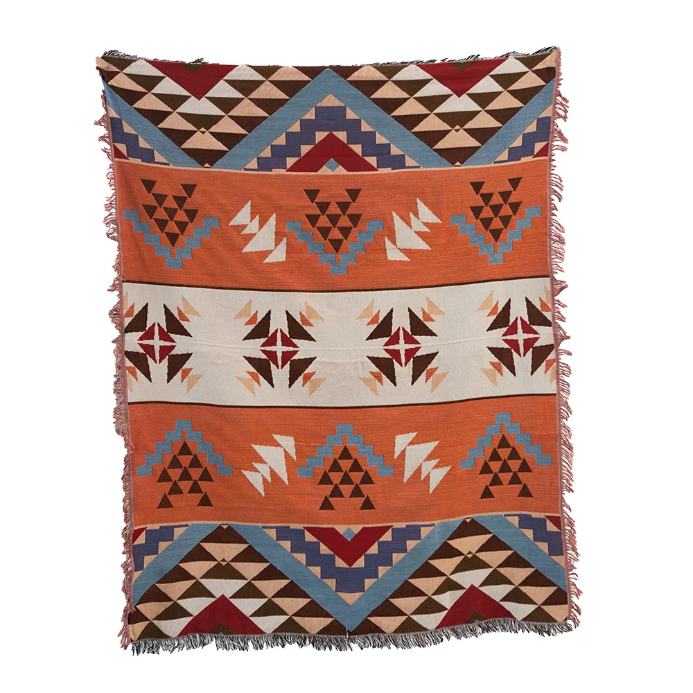 New Design Aztec Style Camping Knitted Blanket for Bed