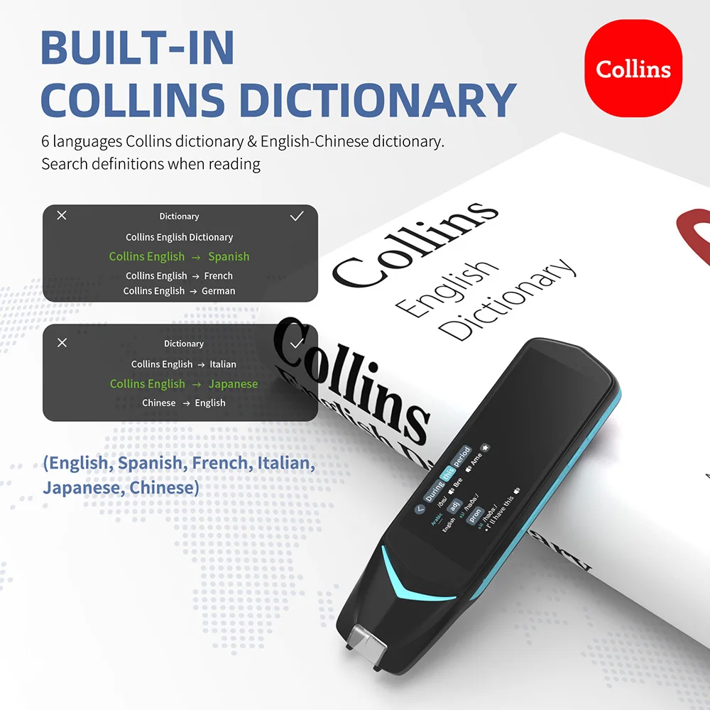 NEWYES Scanner Translator Pen - Instant Multi-Language Translation