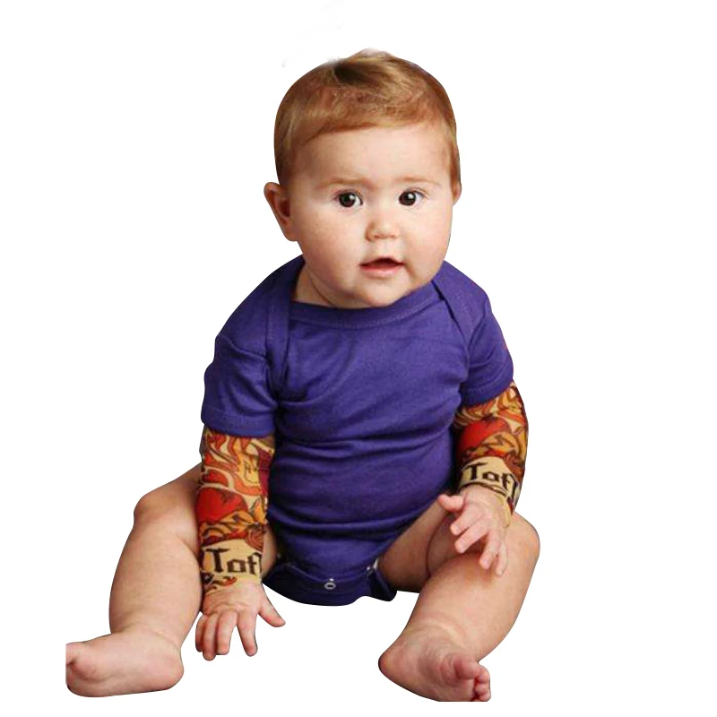 Aayomet Baby Onesies Tattoo Sleeve Shirt Onesie Bodysuit Baby Boy Biker  Gray BlackGreen 1218 Months  Walmartcom