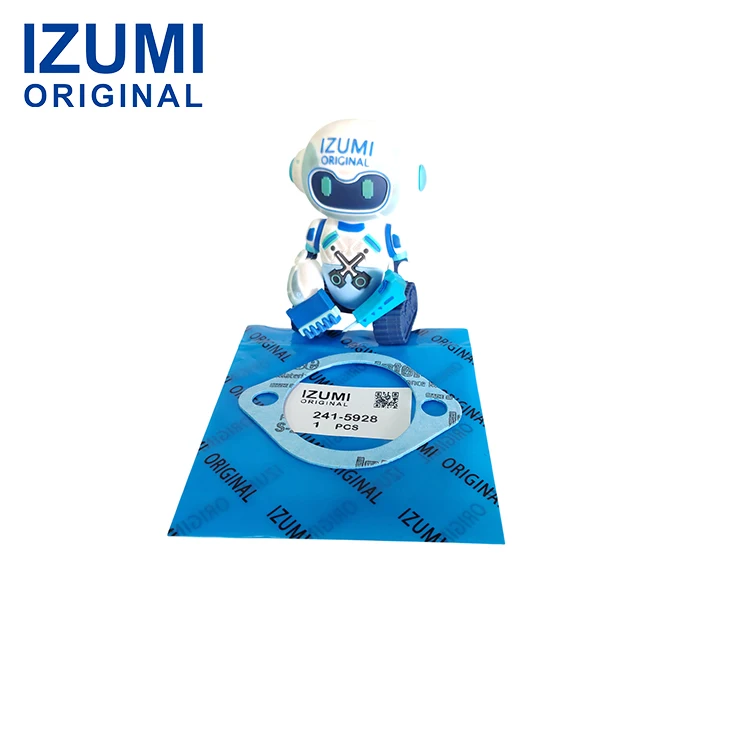 IZUMI ORIGINAL 241-5928 2415928 1.2mm Thick Two Hole Flange Gasket for Caterpillar Construction Machinery Parts