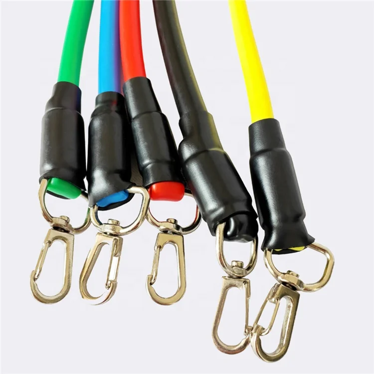 Оптовая продажа, оборудование для упражнений, тренировочная веревка, набор для упражнений в тренажерном зале, Йога, фитнес, TPE, 11 шт., набор эспандеров