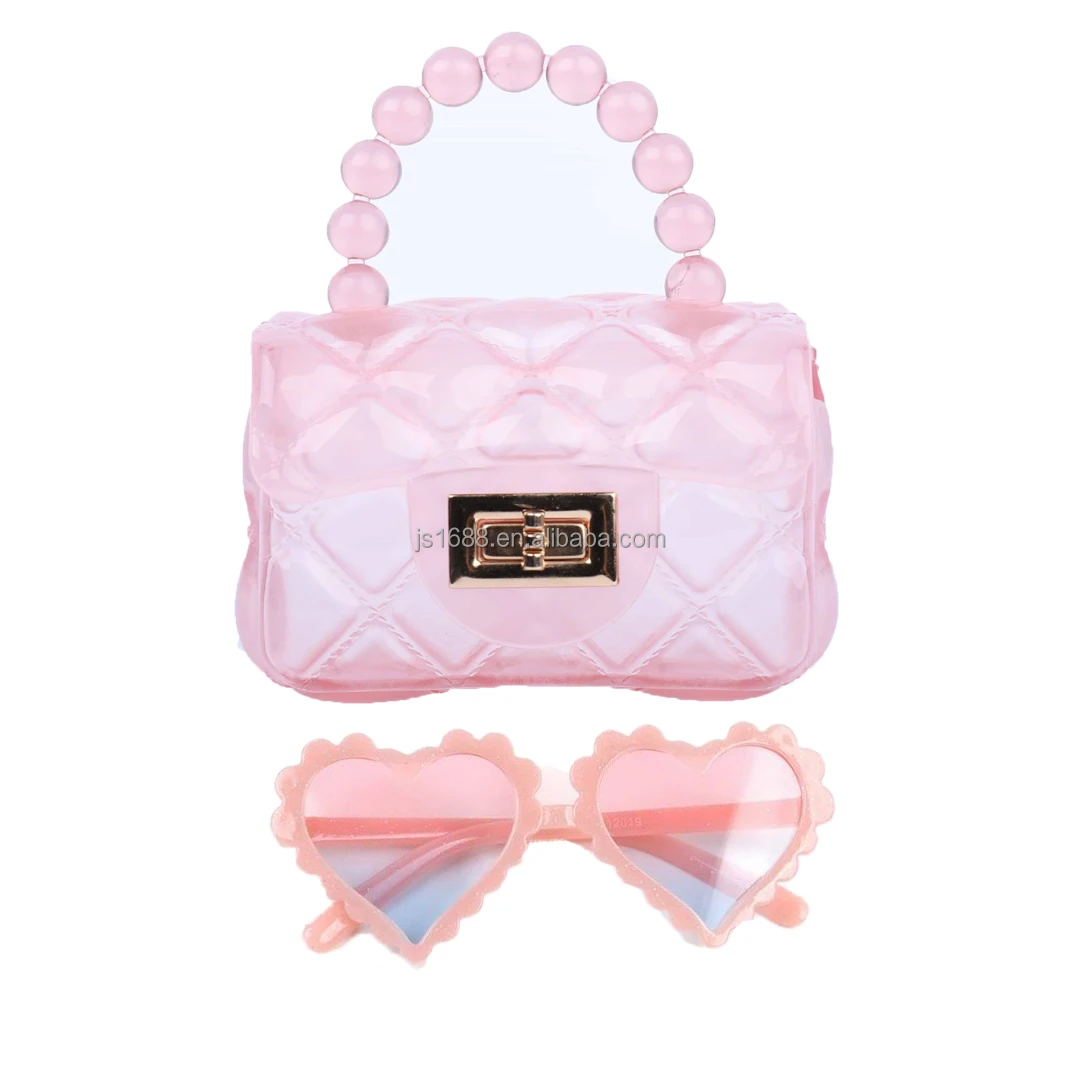 Alibaba Mini Jelly Bag Purple PVC Jelly Bags And Sunglasses