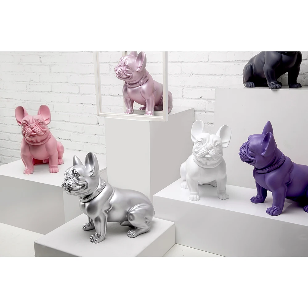 Custom Animal Clothes Display Plastic Model Bulldog Mannequin Shop Window Display Pets Clothes Dog Model