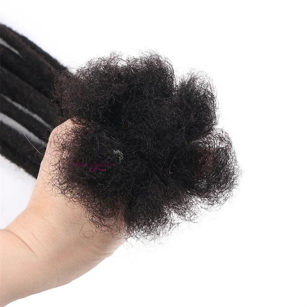 10 strengen Indiase en Braziliaanse echte menselijke haar dreadlocks extensions handgemaakt voor vrouwen/mannen_voghion.com