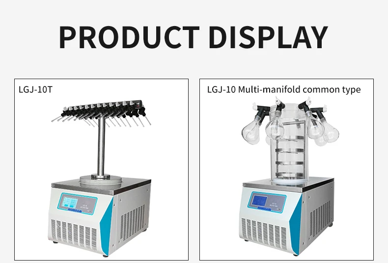 LAB-1F-50 mini freeze dryer manifold heating shelf - Labfreez Instruments