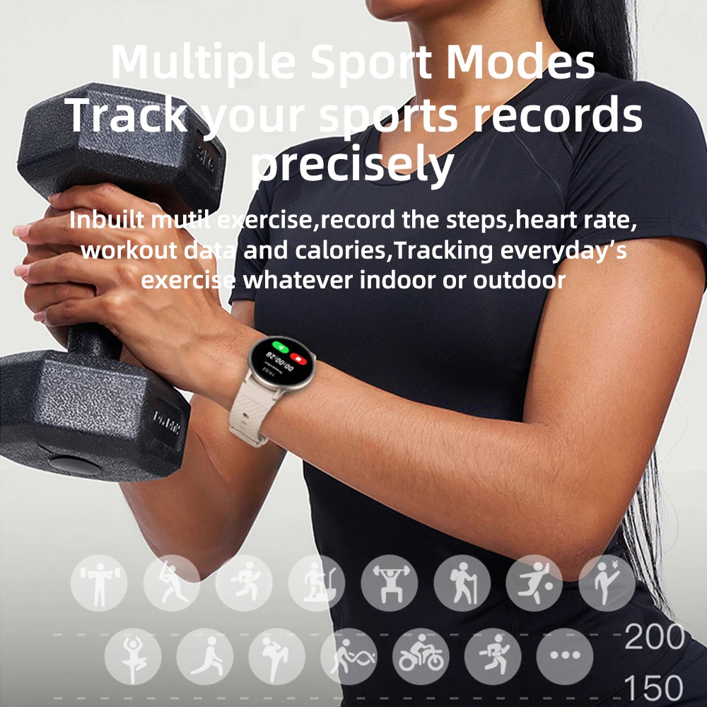 SENBONO S53 Smartwatch Unisex Fitness Tracker with HD Screen