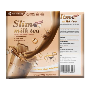 Best price custom  Nature Flavors Low Sugar Quick 14 Days Detox Flat Tummy Tea Slimming Milk Tea for weight loss