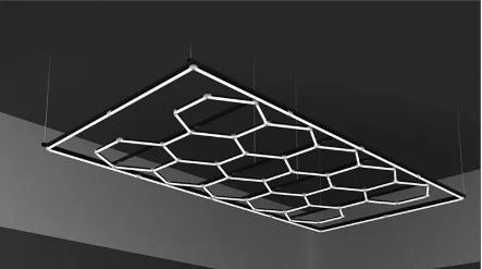 SCARCITY LED Hexagon Ceiling Mount Light