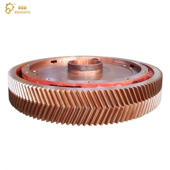 ISO 9001  Heavy machinery herringbone gear high transmission efficiency low noise low precision high load-bearing capacity