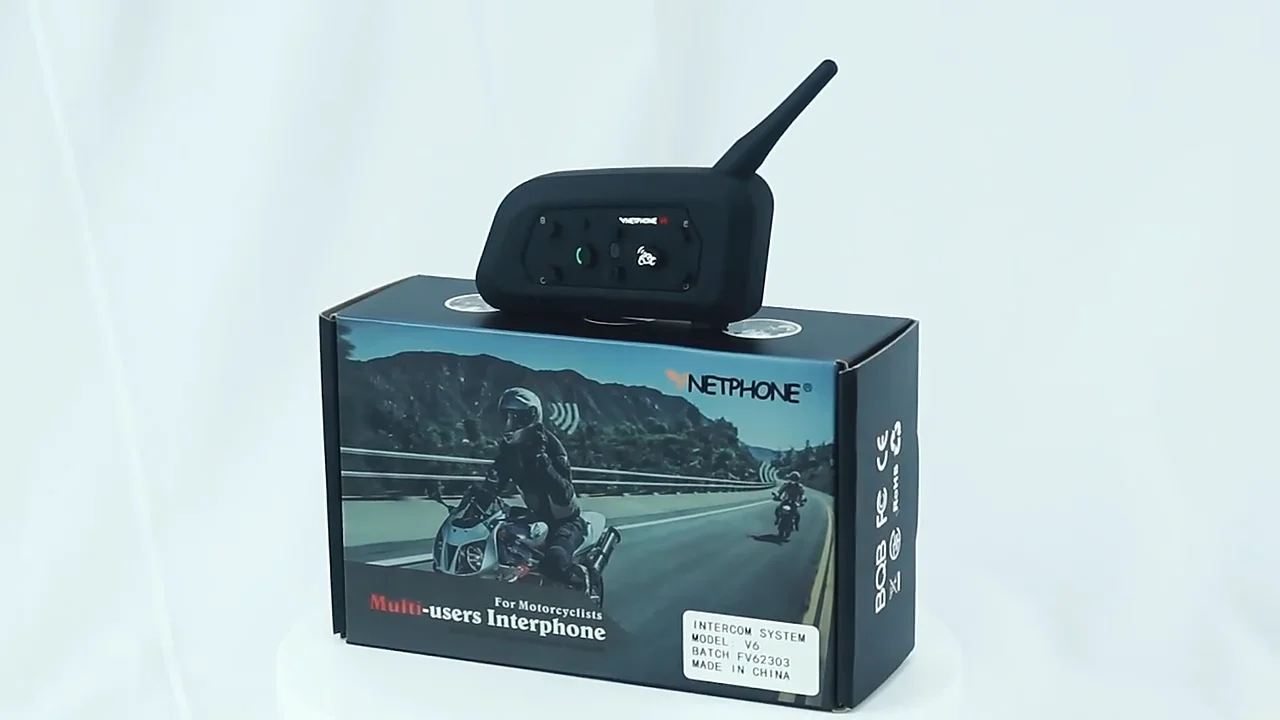 Vnetphone Motorcycle Helmet Headset Riders Intercom